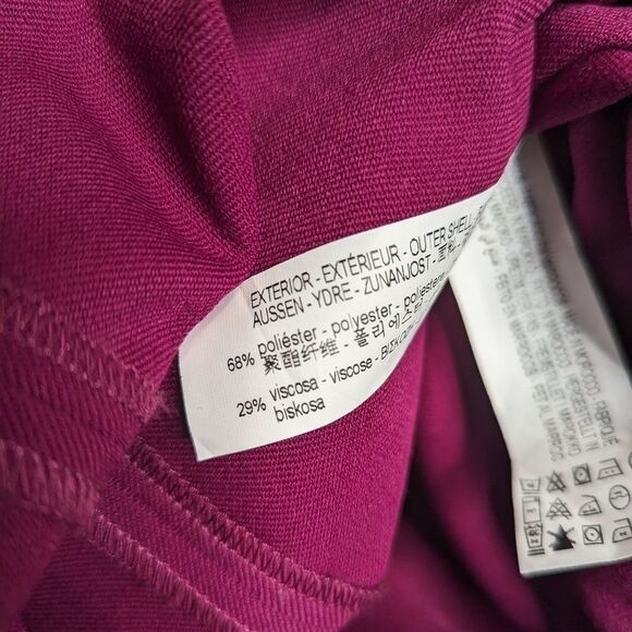 ZARA Strapless Draped Purple Plum Cocktail Bridal Side Slit Midi Dress - Picture 9 of 9